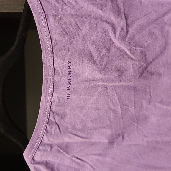 Burberry purple (mauve) colour tank top (pre-loved) - Picture 3 of 6